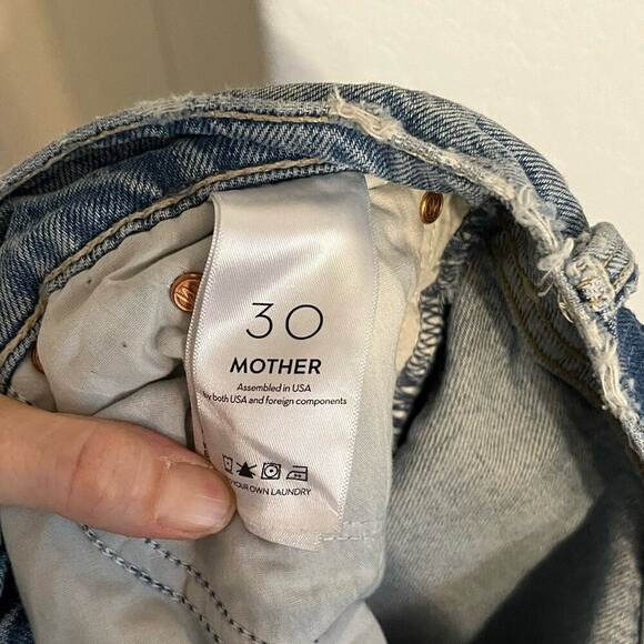 MOTHER The Huffy Skimp High Waist Straight Jeans Hotter on the Other Side 30 - Picture 10 of 12